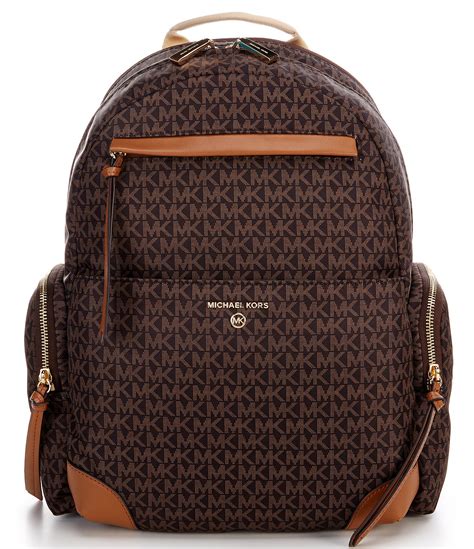 michael kors logo backpack brown with studs|backpack michael kors outlet.